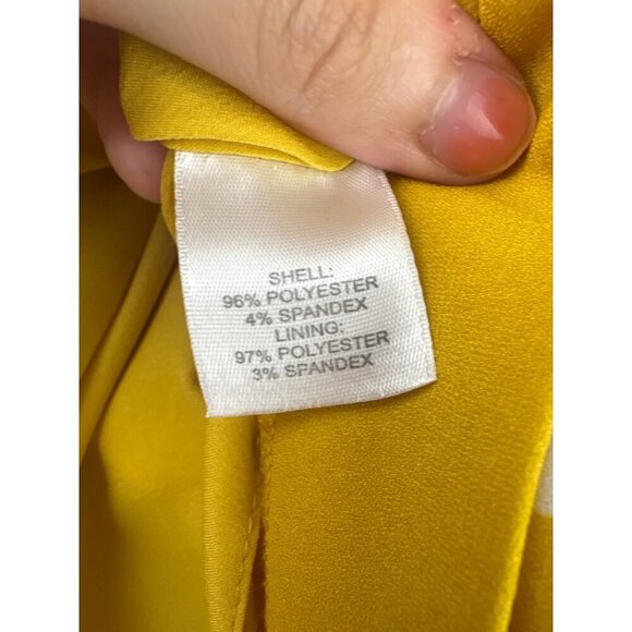 Yellow Polka Dot Skirt Size S By Halogen - Picture 5 of 5